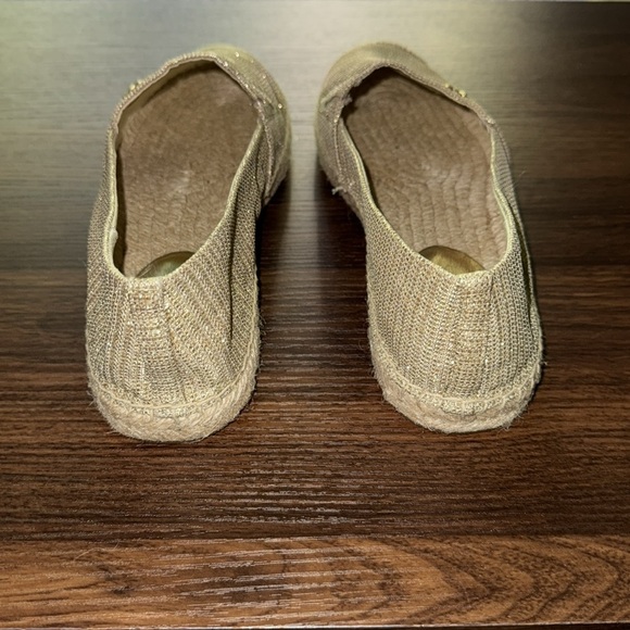 MICHAEL MICHAEL KORS Kendrick Glitter Chain-Mesh Slip-On Espadrille Light Gold - Picture 4 of 9